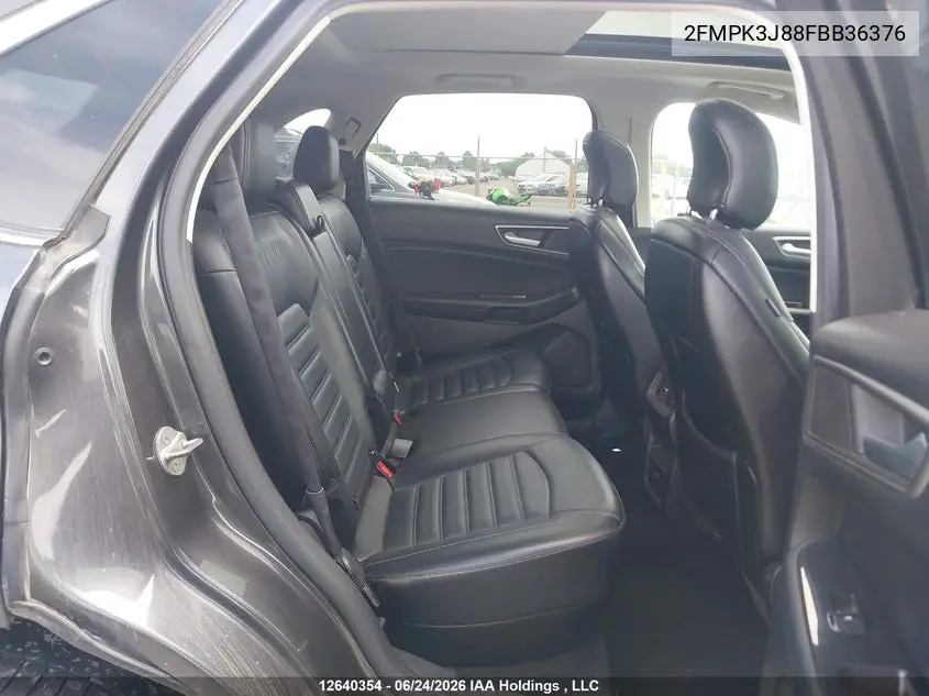2015 Ford Edge Sel VIN: 2FMPK3J88FBB36376 Lot: 12640354