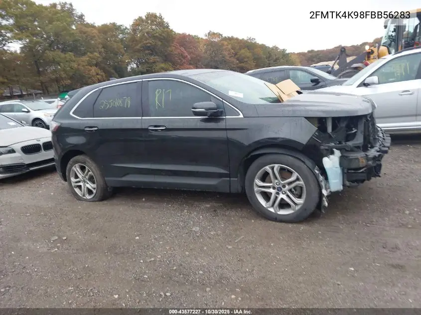 2FMTK4K98FBB56283 2015 Ford Edge Titanium