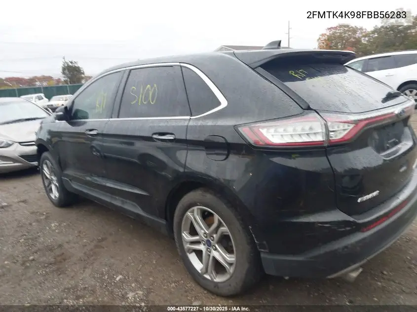 2FMTK4K98FBB56283 2015 Ford Edge Titanium