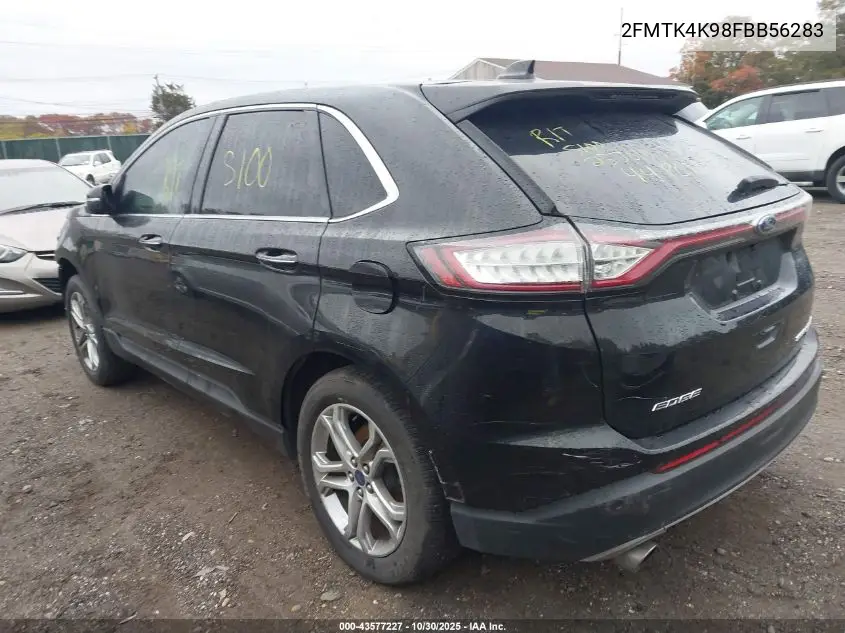 2FMTK4K98FBB56283 2015 Ford Edge Titanium