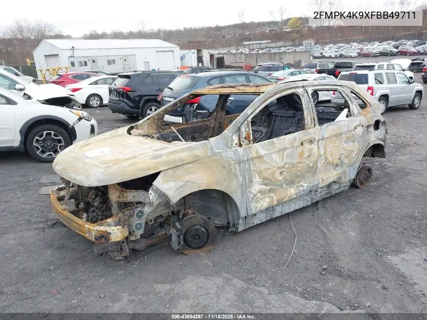 2FMPK4K9XFBB49711 2015 Ford Edge Titanium