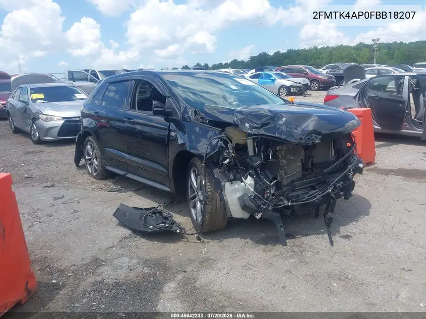 2015 Ford Edge Sport VIN: 2FMTK4AP0FBB18207 Lot: 45642233