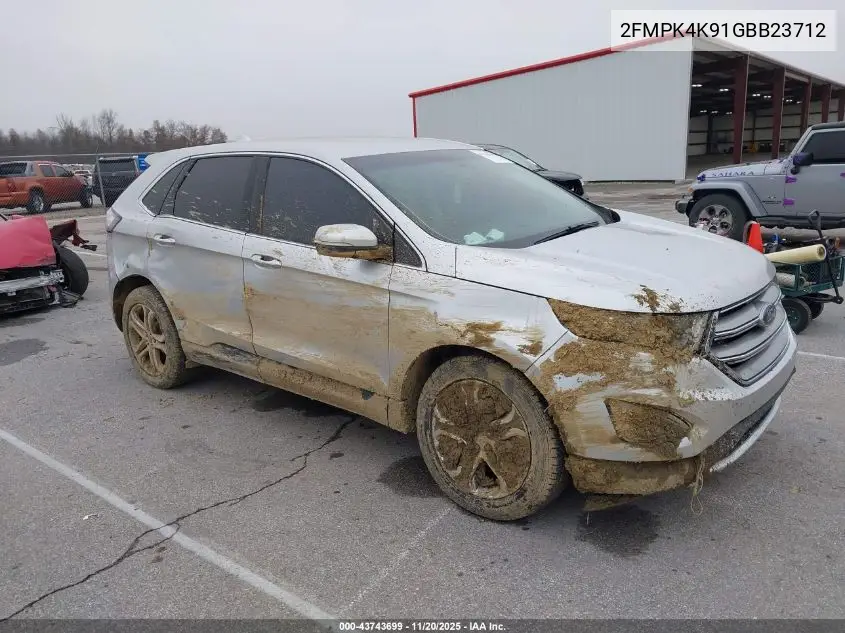 2FMPK4K91GBB23712 2016 Ford Edge Titanium