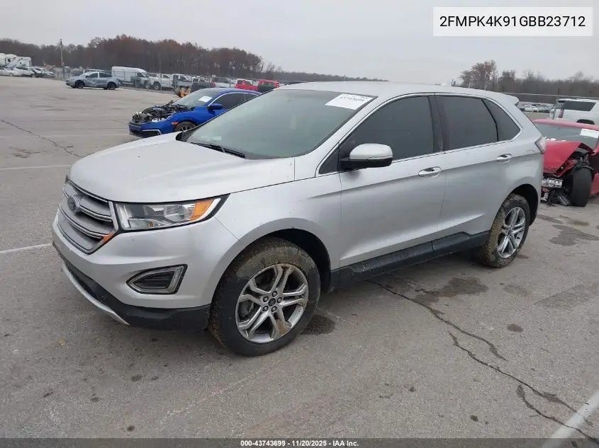 2FMPK4K91GBB23712 2016 Ford Edge Titanium