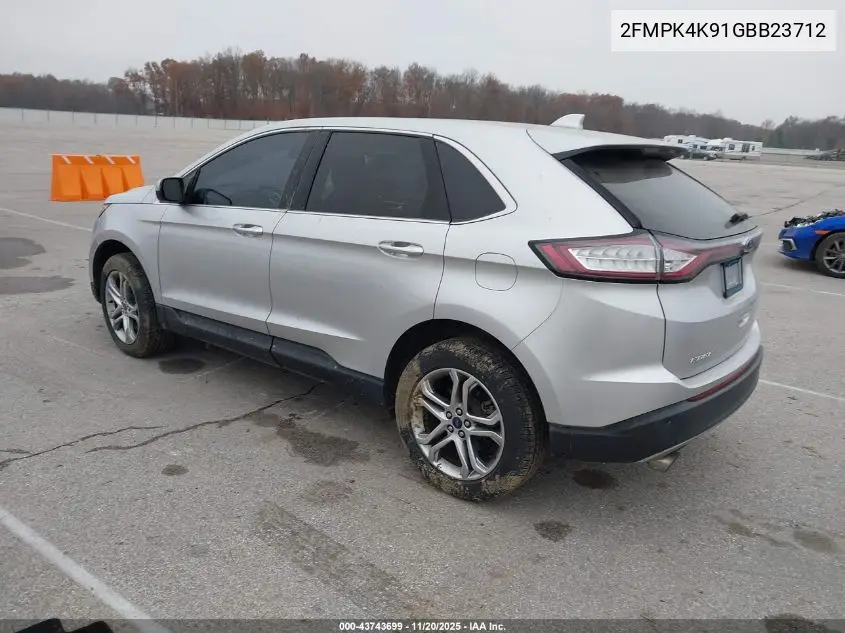2FMPK4K91GBB23712 2016 Ford Edge Titanium