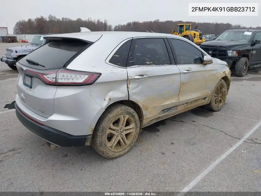 2FMPK4K91GBB23712 2016 Ford Edge Titanium