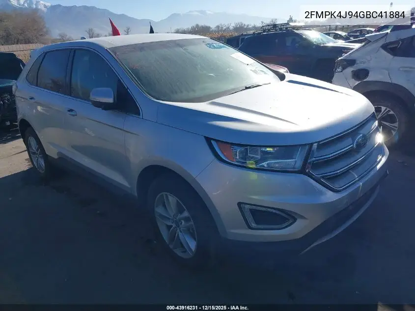 2FMPK4J94GBC41884 2016 Ford Edge Sel