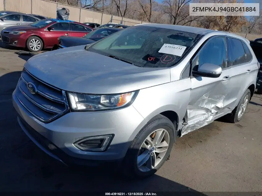 2FMPK4J94GBC41884 2016 Ford Edge Sel