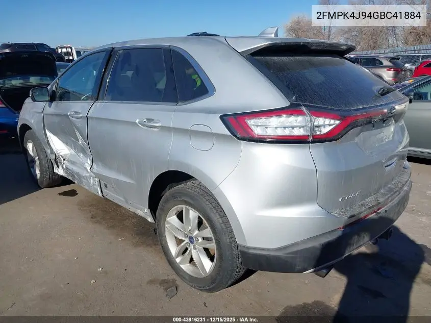 2FMPK4J94GBC41884 2016 Ford Edge Sel
