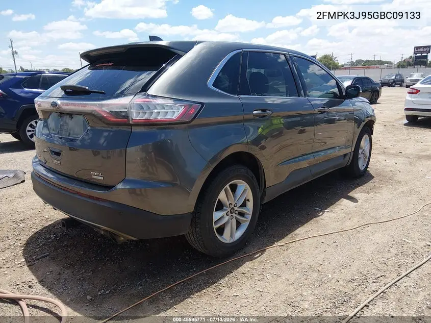 2016 Ford Edge Sel VIN: 2FMPK3J95GBC09133 Lot: 45595771