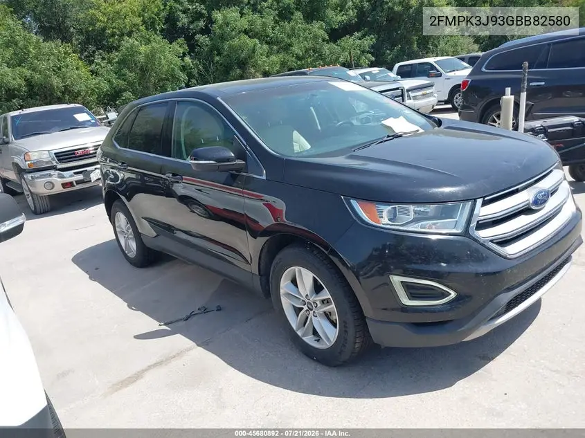 2016 Ford Edge Sel VIN: 2FMPK3J93GBB82580 Lot: 45680892