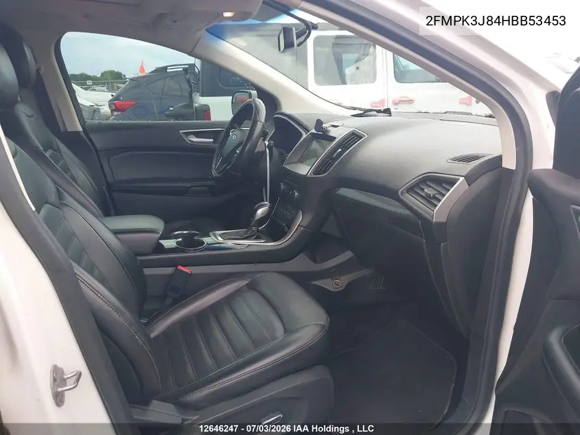 2017 Ford Edge Sel VIN: 2FMPK3J84HBB53453 Lot: 12646247