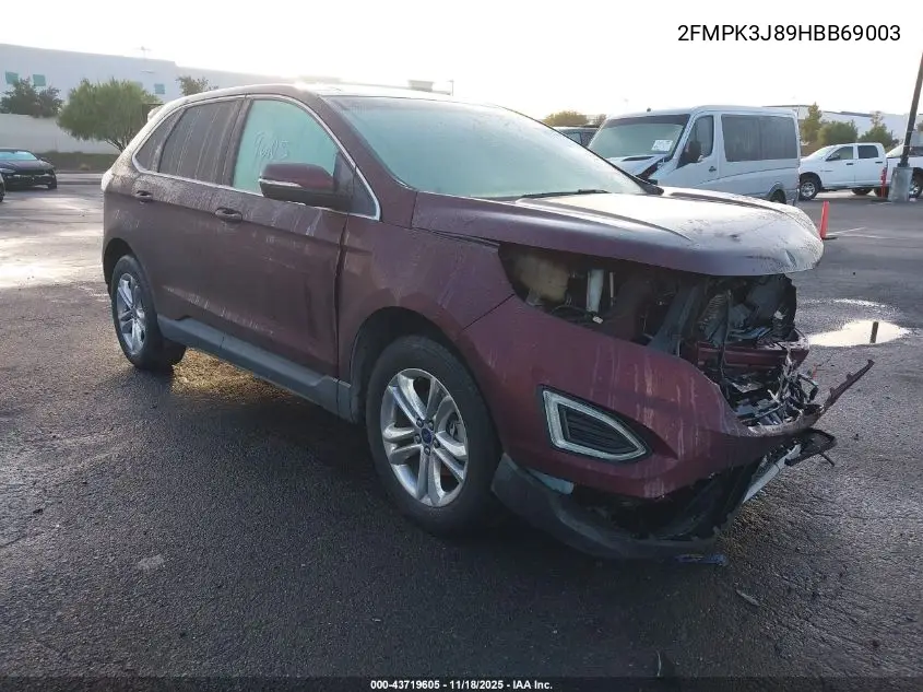2FMPK3J89HBB69003 2017 Ford Edge Sel