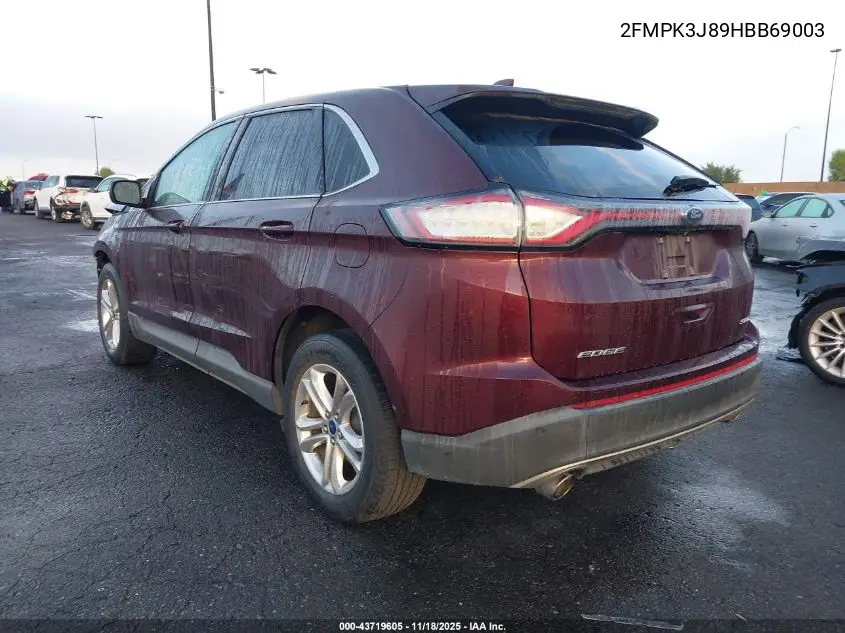 2FMPK3J89HBB69003 2017 Ford Edge Sel