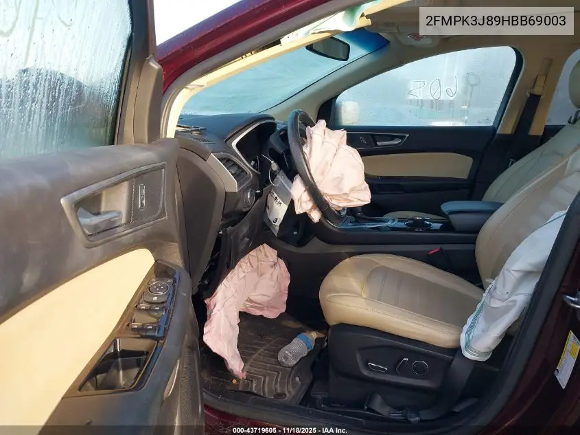 2FMPK3J89HBB69003 2017 Ford Edge Sel