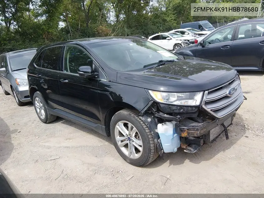 2017 Ford Edge Titanium VIN: 2FMPK4K91HBB78680 Lot: 45675893