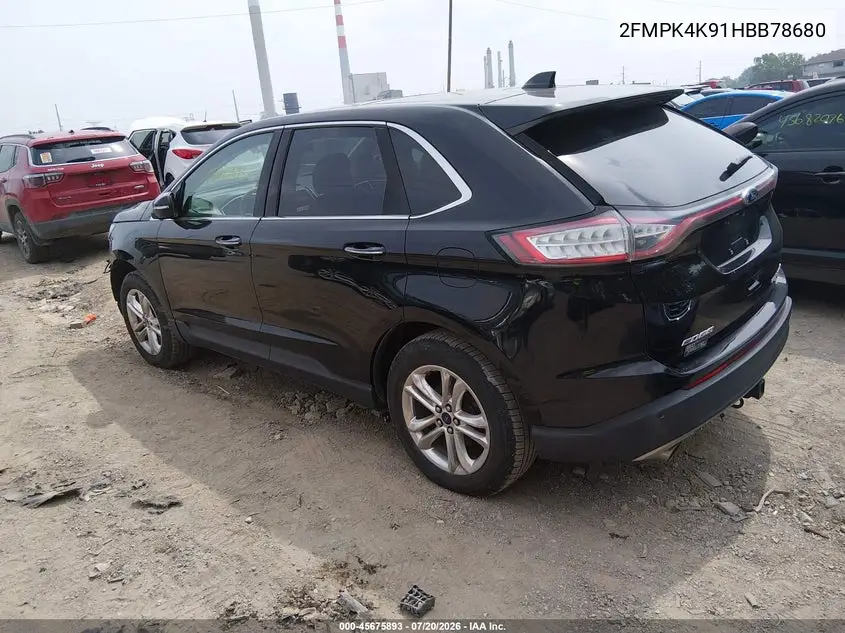 2017 Ford Edge Titanium VIN: 2FMPK4K91HBB78680 Lot: 45675893