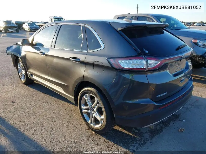 2FMPK3K8XJBB81052 2018 Ford Edge Titanium