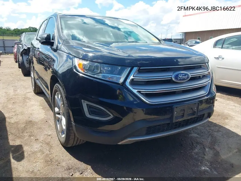 2018 Ford Edge Titanium VIN: 2FMPK4K96JBC16622 Lot: 45192967