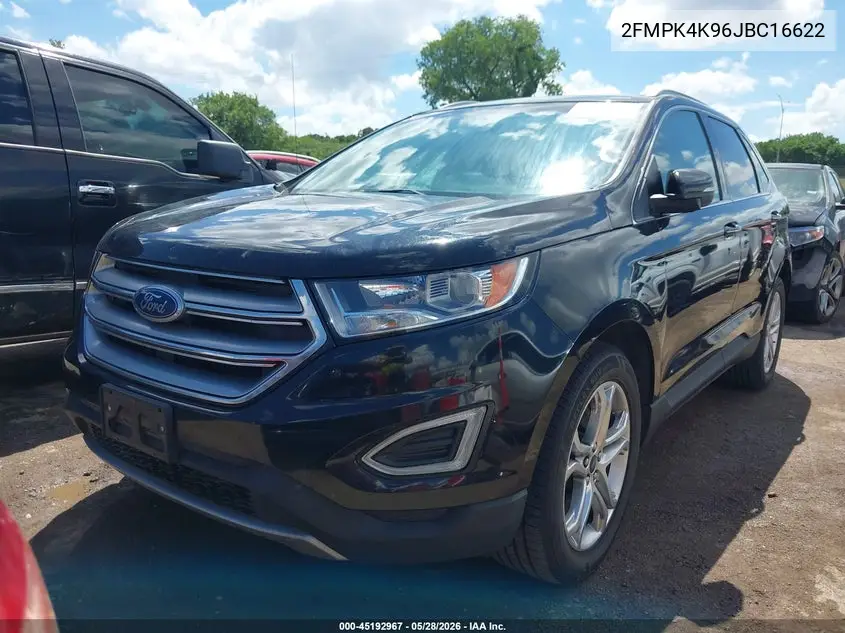 2018 Ford Edge Titanium VIN: 2FMPK4K96JBC16622 Lot: 45192967