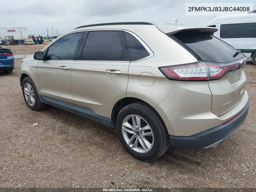 2018 Ford Edge Sel VIN: 2FMPK3J83JBC44008 Lot: 45222844