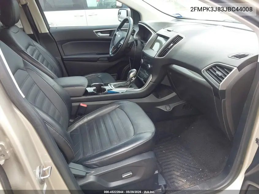 2018 Ford Edge Sel VIN: 2FMPK3J83JBC44008 Lot: 45222844