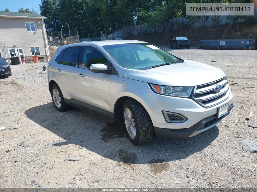 2018 Ford Edge Sel VIN: 2FMPK4J91JBB78413 Lot: 45670656