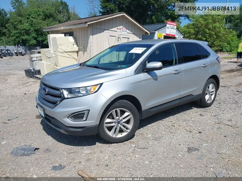 2018 Ford Edge Sel VIN: 2FMPK4J91JBB78413 Lot: 45670656