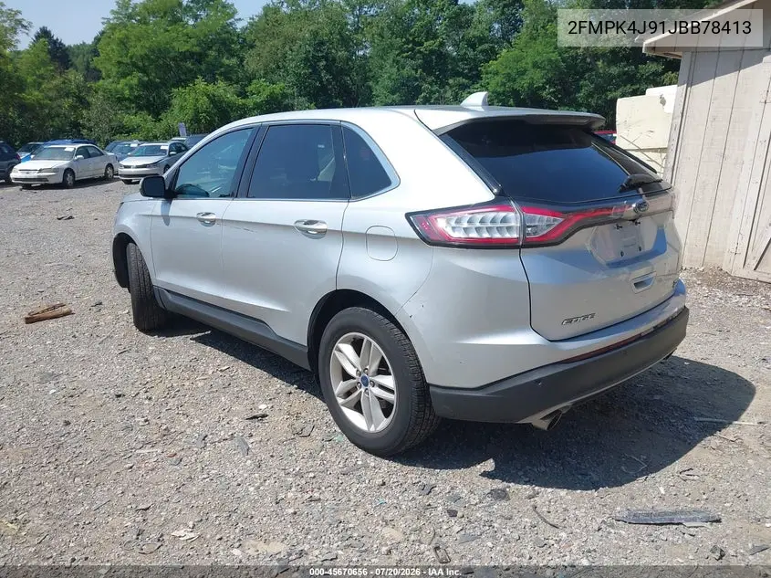 2018 Ford Edge Sel VIN: 2FMPK4J91JBB78413 Lot: 45670656