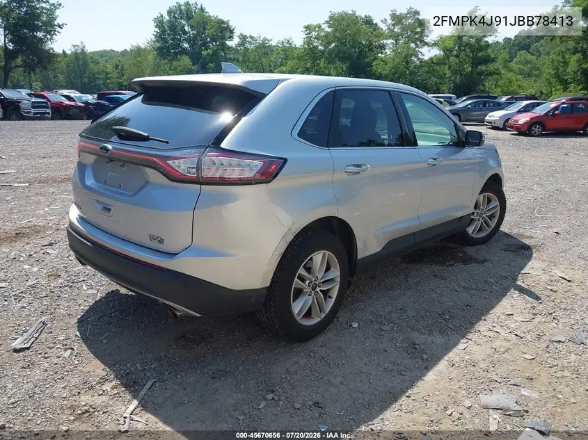 2018 Ford Edge Sel VIN: 2FMPK4J91JBB78413 Lot: 45670656