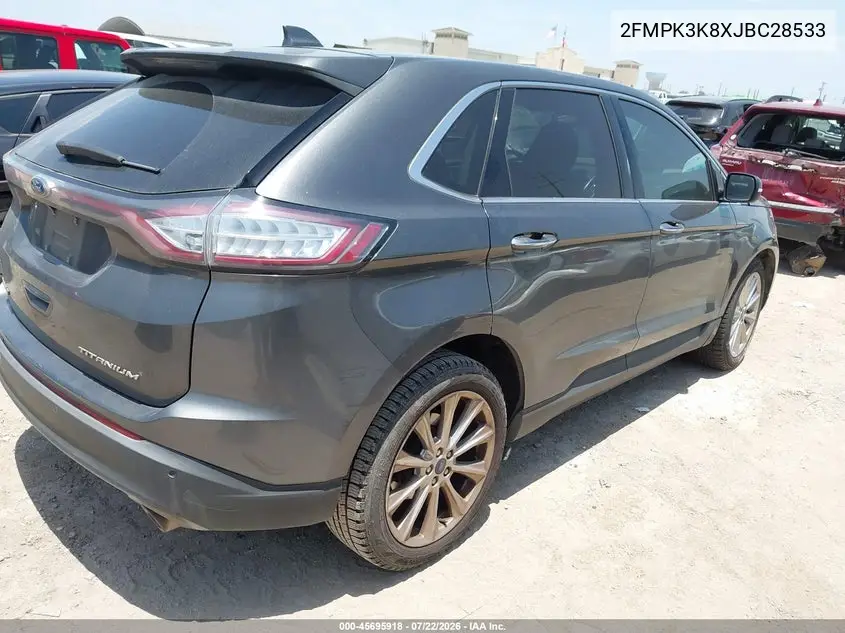 2018 Ford Edge Titanium VIN: 2FMPK3K8XJBC28533 Lot: 45695918
