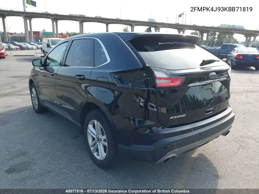 2019 Ford Edge VIN: 2FMPK4J93KBB71819 Lot: 40077516