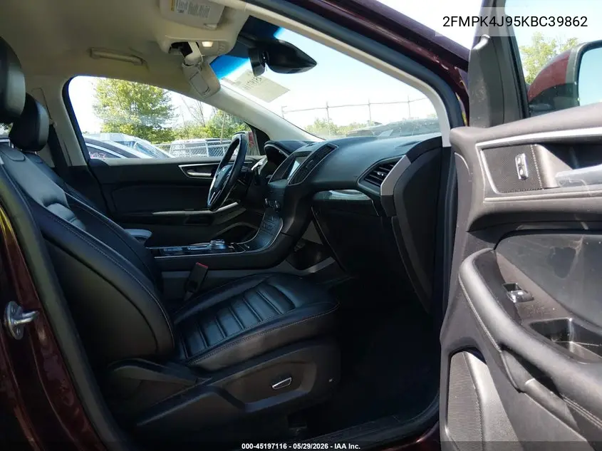 2019 Ford Edge Sel VIN: 2FMPK4J95KBC39862 Lot: 45197116
