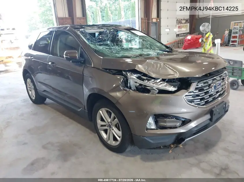 2019 Ford Edge Sel VIN: 2FMPK4J94KBC14225 Lot: 45617724