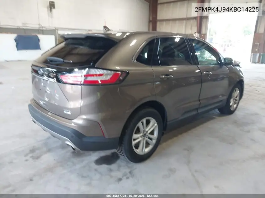 2019 Ford Edge Sel VIN: 2FMPK4J94KBC14225 Lot: 45617724