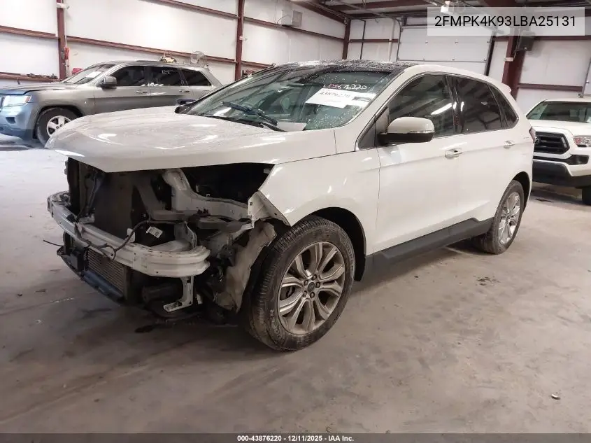 2FMPK4K93LBA25131 2020 Ford Edge Titanium