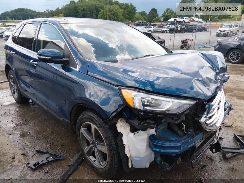 2020 Ford Edge Sel VIN: 2FMPK4J98LBA07628 Lot: 45265876