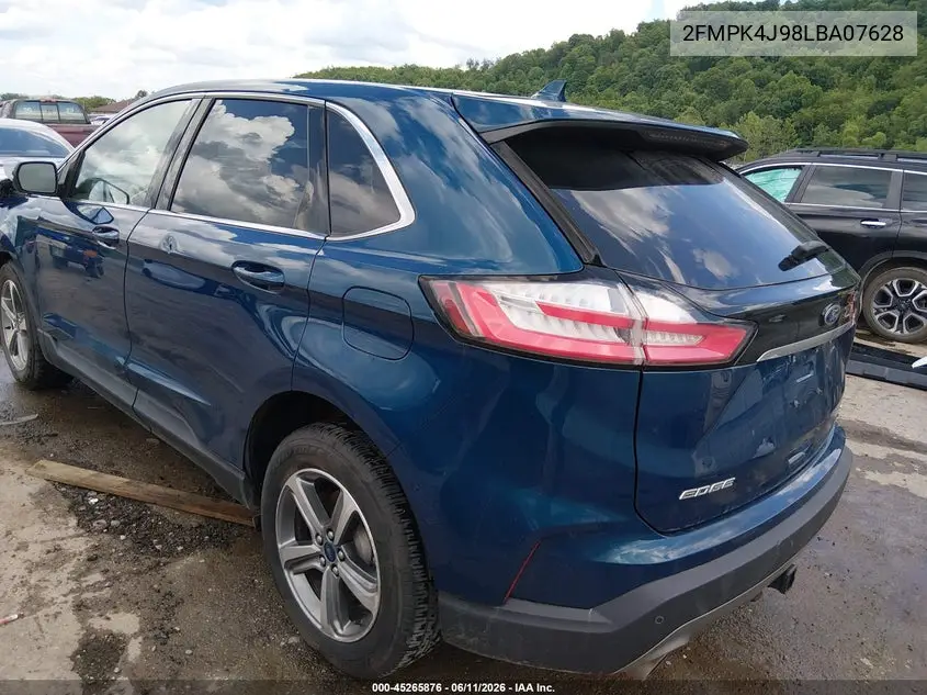2020 Ford Edge Sel VIN: 2FMPK4J98LBA07628 Lot: 45265876