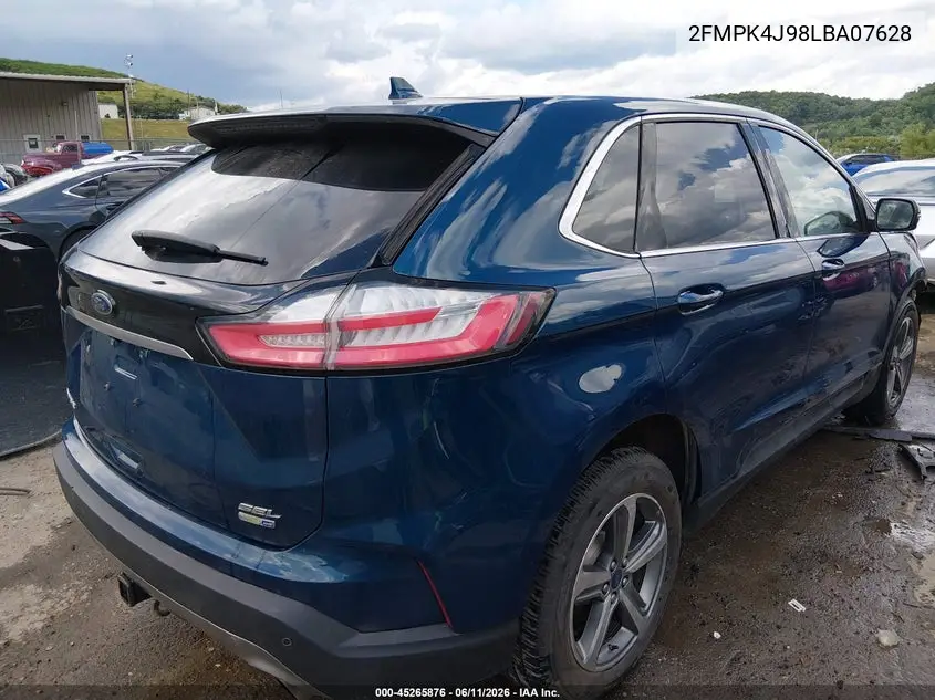 2020 Ford Edge Sel VIN: 2FMPK4J98LBA07628 Lot: 45265876