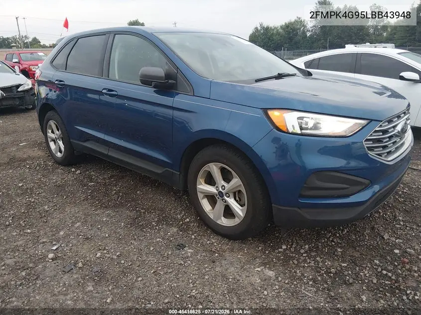 2020 Ford Edge Se VIN: 2FMPK4G95LBB43948 Lot: 45418625