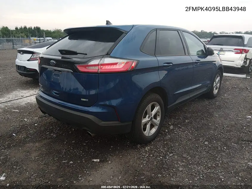 2020 Ford Edge Se VIN: 2FMPK4G95LBB43948 Lot: 45418625