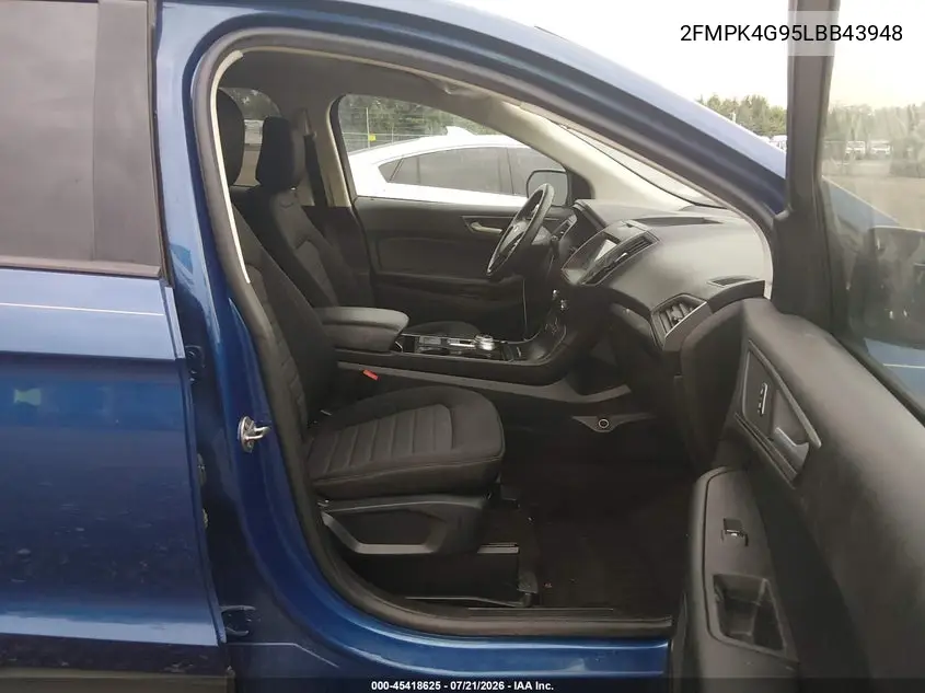 2020 Ford Edge Se VIN: 2FMPK4G95LBB43948 Lot: 45418625