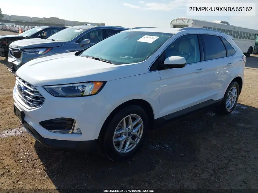 2022 Ford Edge Sel VIN: 2FMPK4J9XNBA65162 Lot: 45643302