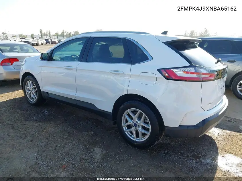 2022 Ford Edge Sel VIN: 2FMPK4J9XNBA65162 Lot: 45643302