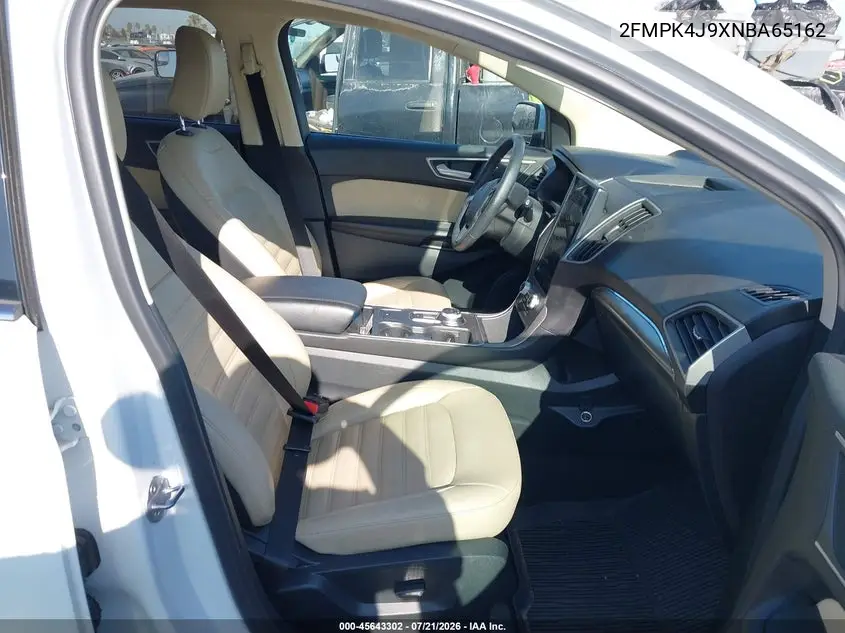 2022 Ford Edge Sel VIN: 2FMPK4J9XNBA65162 Lot: 45643302