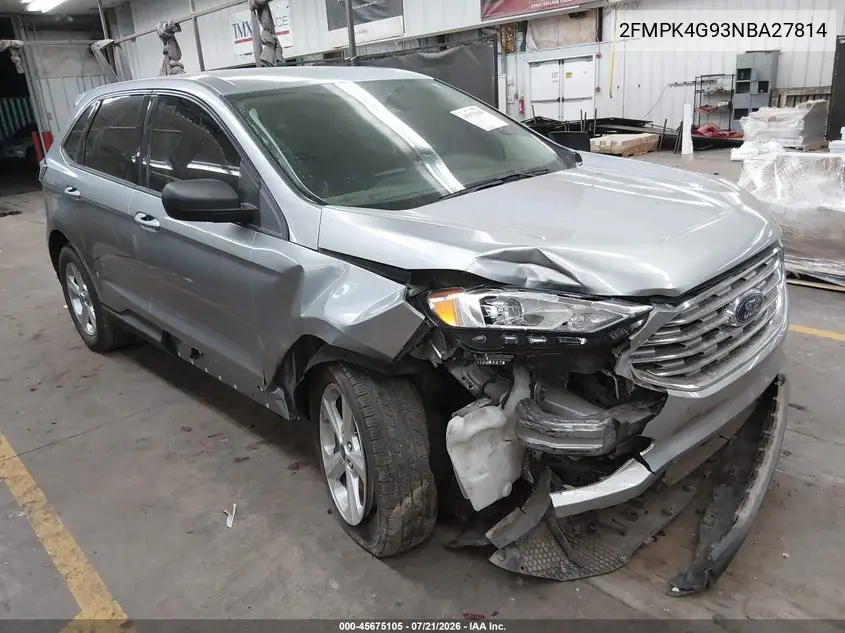 2022 Ford Edge Se VIN: 2FMPK4G93NBA27814 Lot: 45675105