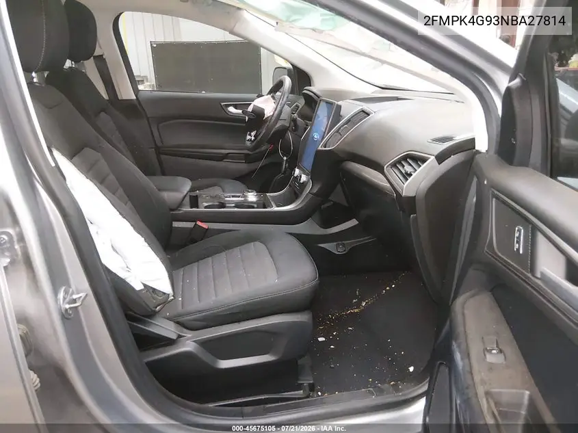 2022 Ford Edge Se VIN: 2FMPK4G93NBA27814 Lot: 45675105