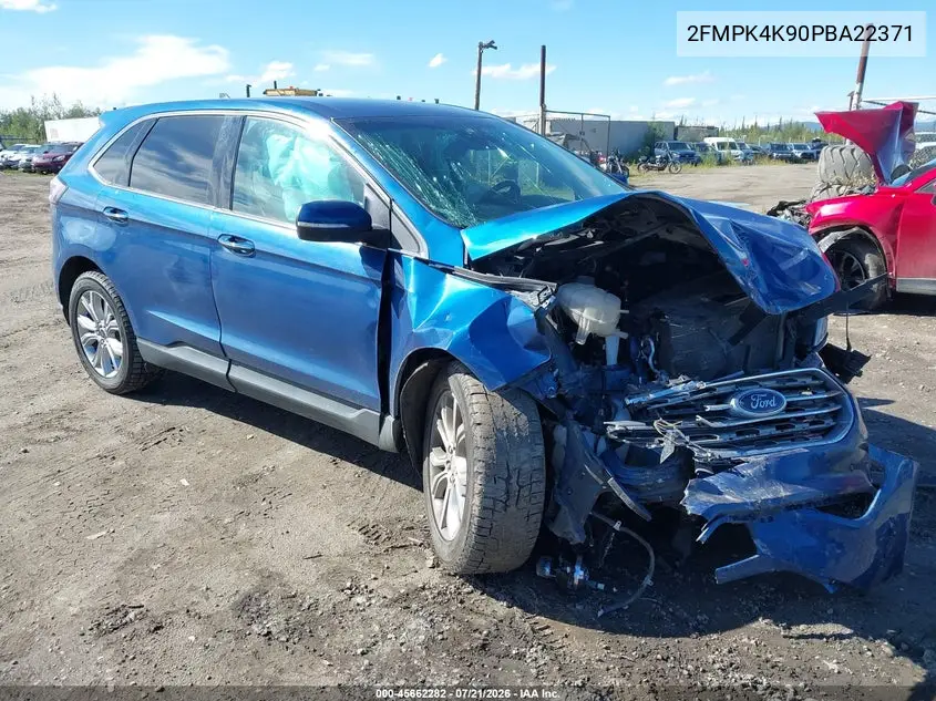 2023 Ford Edge Titanium VIN: 2FMPK4K90PBA22371 Lot: 45662282
