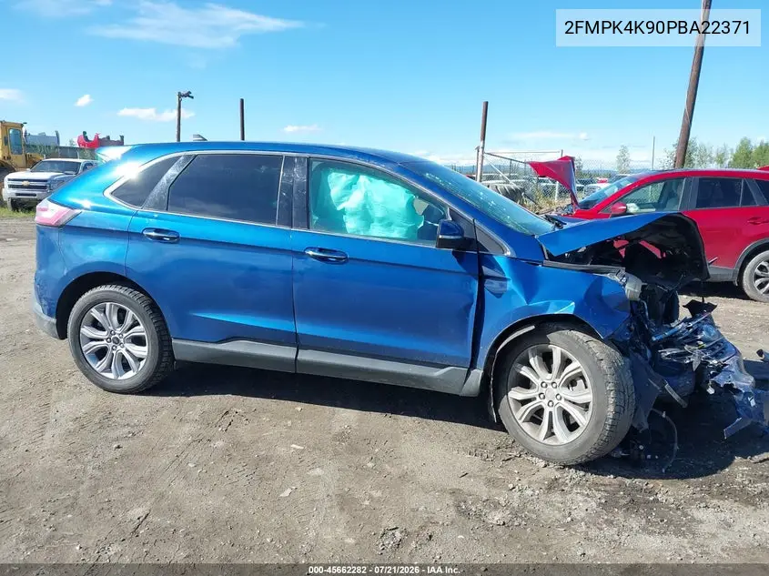2023 Ford Edge Titanium VIN: 2FMPK4K90PBA22371 Lot: 45662282