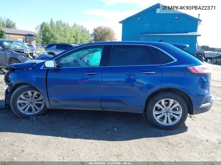 2023 Ford Edge Titanium VIN: 2FMPK4K90PBA22371 Lot: 45662282